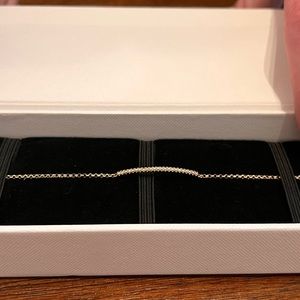 Mejuri Pave Diamond Bar Bracelet